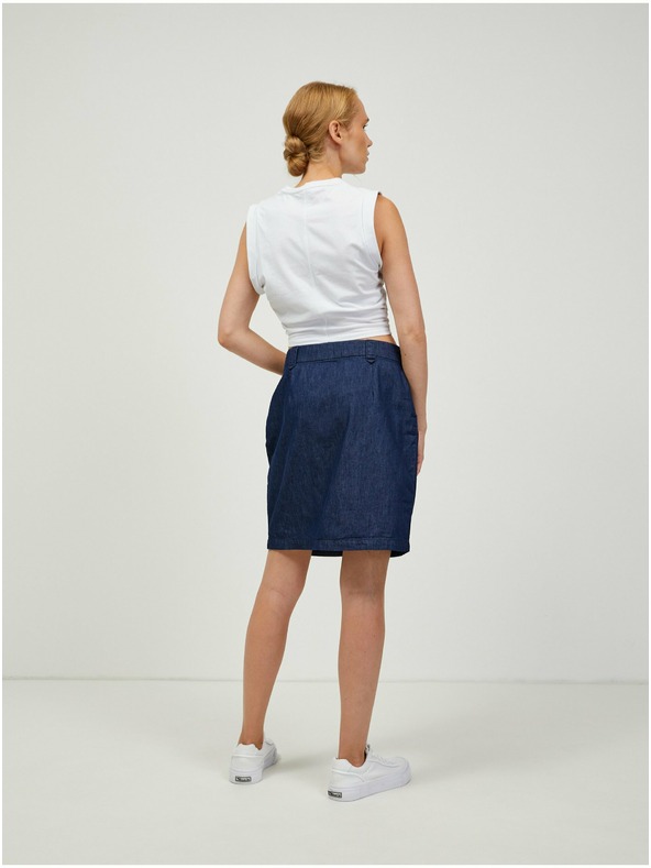 Orsay Tmavomodrá džínsová sukňa ORSAY