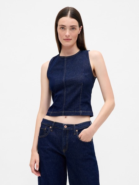 GAP Džínsový crop top GAP