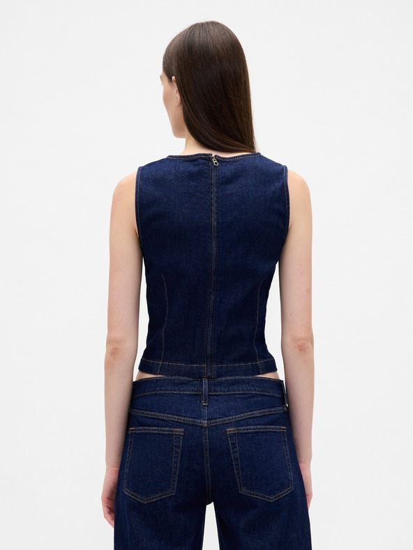 GAP Džínsový crop top GAP
