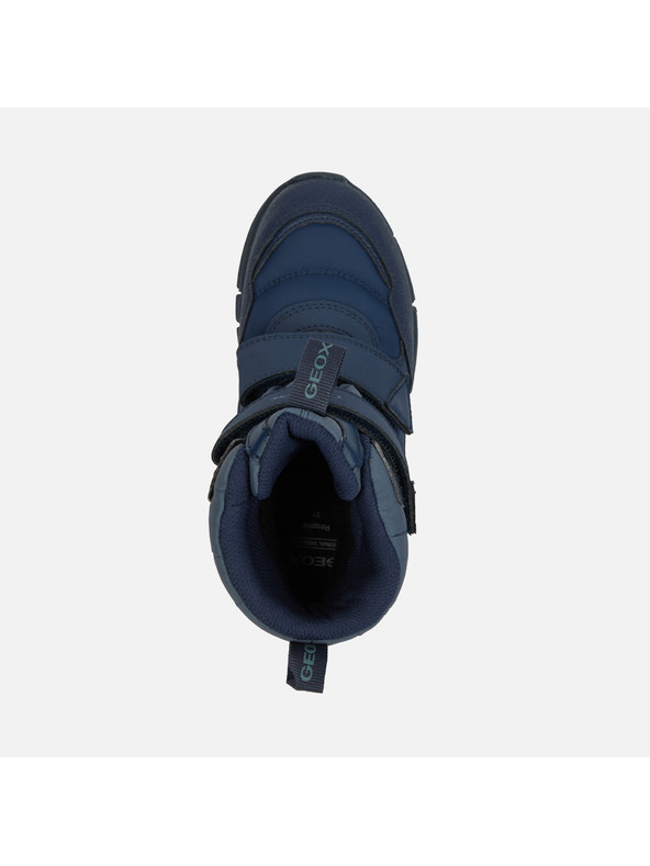Geox Tmavomodrá chlapčenská zimná obuv Geox Flexyper Boy B ABX
