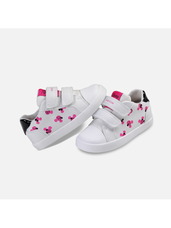 Geox Biele dievčenské tenisky Geox Kilwi