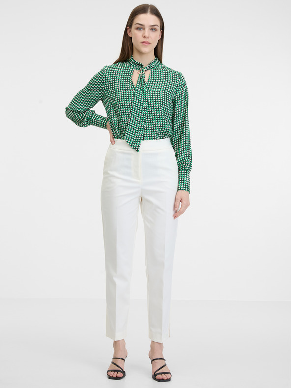 Orsay Zelená dámska vzorovaná blúzka ORSAY