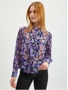 Orsay Fialová dámska kvetovaná blúzka ORSAY