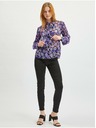 Orsay Fialová dámska kvetovaná blúzka ORSAY