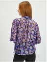 Orsay Fialová dámska kvetovaná blúzka ORSAY
