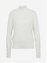 Orsay Biely dámsky rebrovaný sveter ORSAY