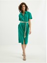 Orsay Zelené dámske ľanové šaty ORSAY