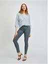 Orsay Svetlomodrá dámska vzorovaná blúzka ORSAY