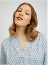 Orsay Svetlomodrá dámska vzorovaná blúzka ORSAY