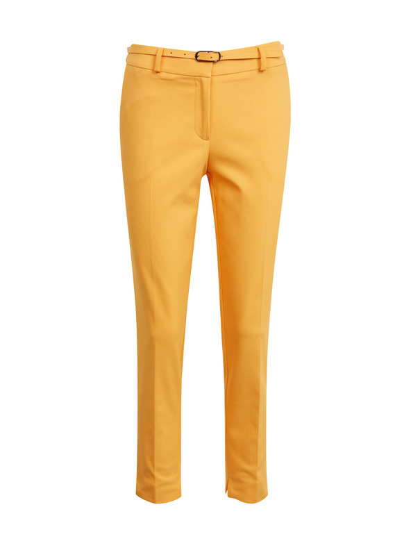 Orsay Oranžové dámske krátke nohavice s opaskom ORSAY