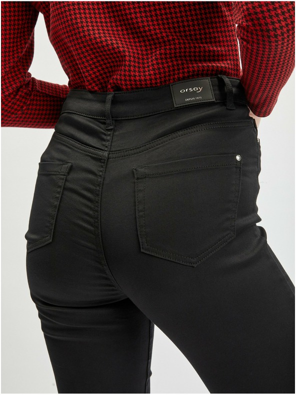 Orsay Čierne dámske nohavice úzkeho strihu ORSAY