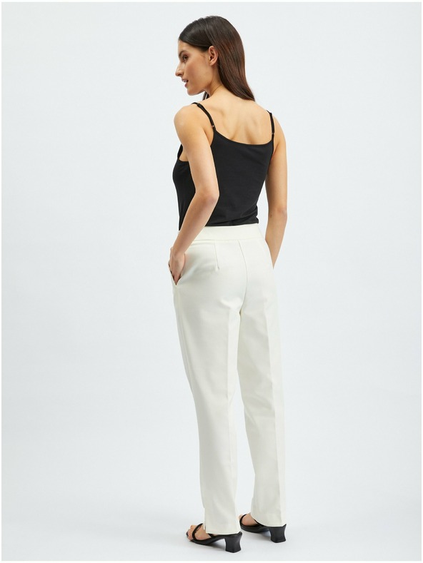 Orsay Biele dámske nohavice ORSAY