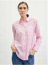 Orsay Svetloružová dámska kockovaná košeľa ORSAY