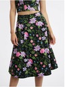 Orsay Čierna dámska kvetinová sukňa ORSAY