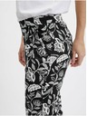 Orsay Bielo-čierne dámske vzorované nohavice ORSAY