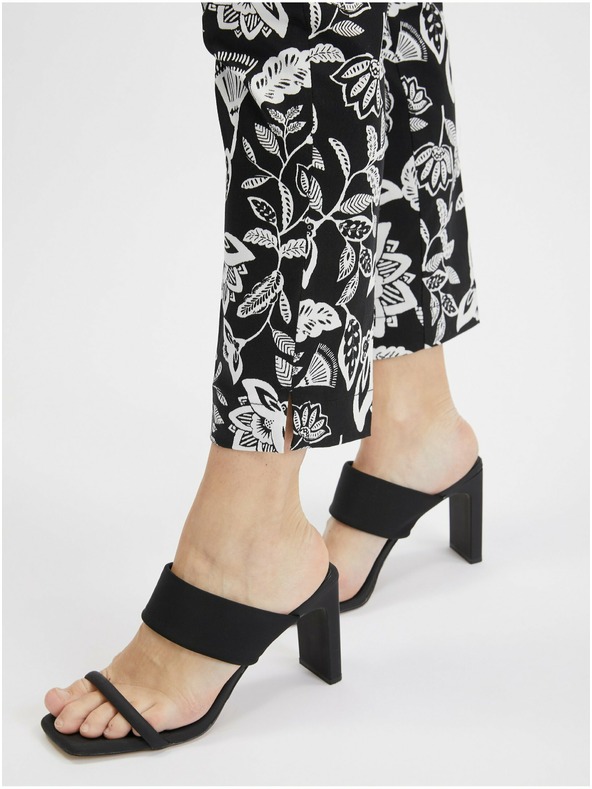 Orsay Bielo-čierne dámske vzorované nohavice ORSAY