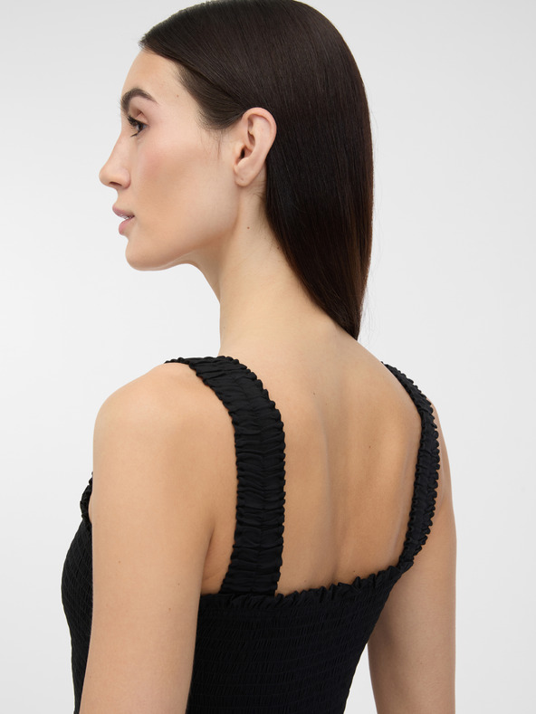 Orsay Čierne dámske maxi šaty ORSAY