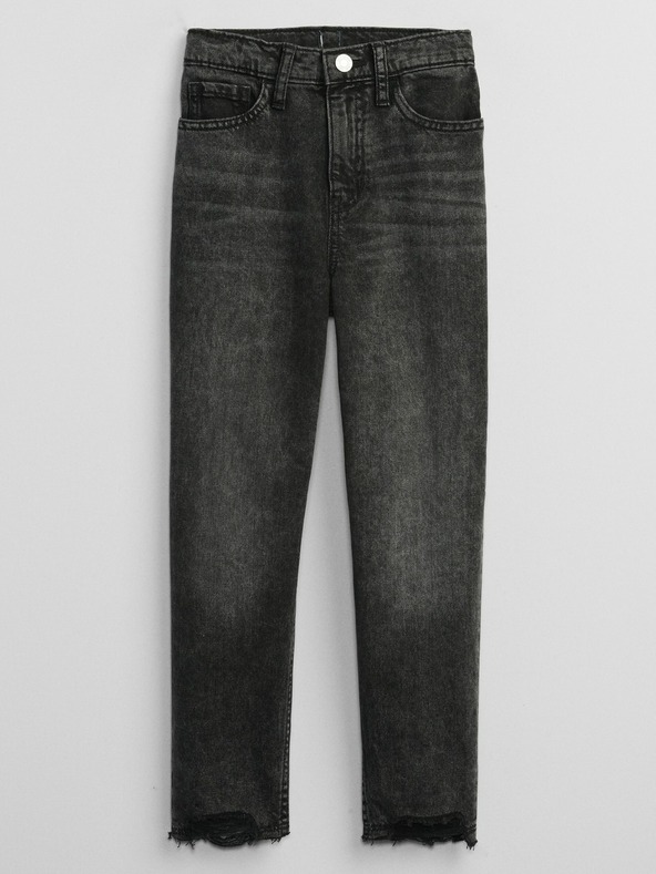 GAP Detské džínsy mom black GAP