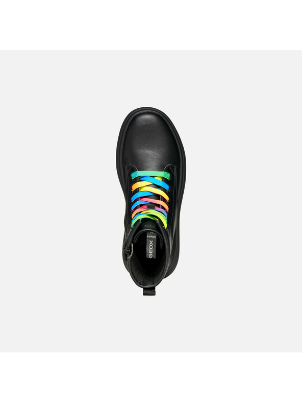 Geox Čierne dievčenské členkové topánky Geox Phaolae