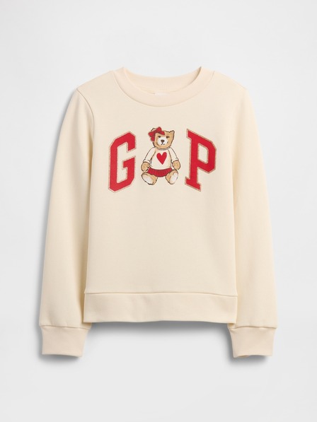 GAP Detská mikina s logom a fleece GAP