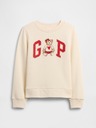 GAP Detská mikina s logom a fleece GAP