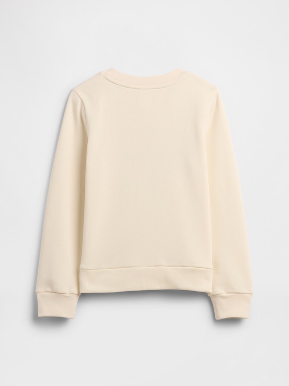 GAP Detská mikina s logom a fleece GAP