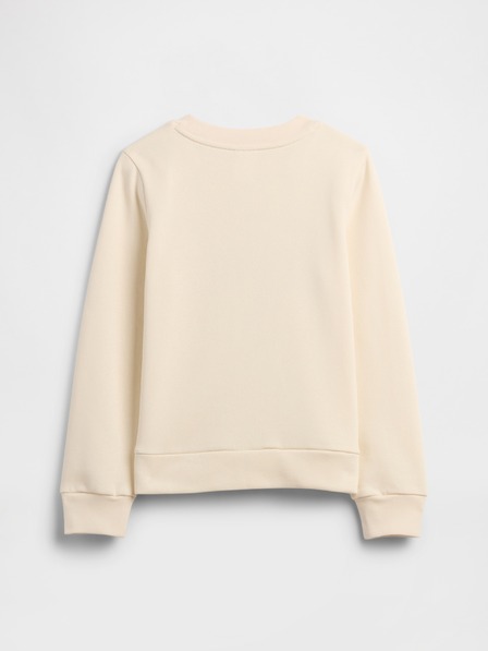 GAP Detská mikina s logom a fleece GAP