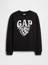 GAP Detská mikina s logom a fleece GAP