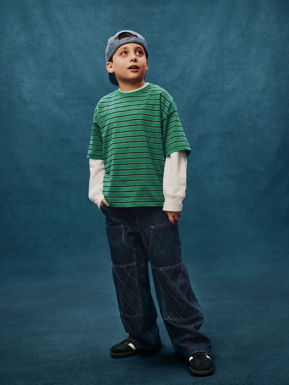 GAP Detské džínsy Easy Baggy Carpenter GAP