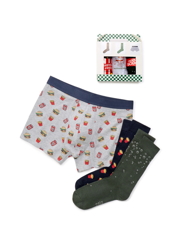 Celio Darčekové balenie spodnej bielizne Fast food