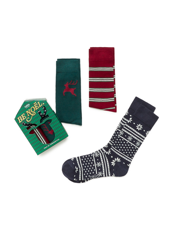 Celio Vianočné balenie ponožiek Vianoce