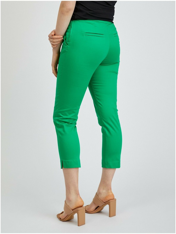 Orsay Zelené dámske skrátené nohavice ORSAY