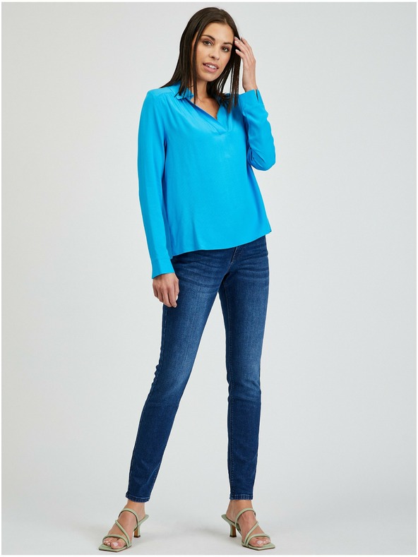 Orsay Modrá dámska blúzka ORSAY