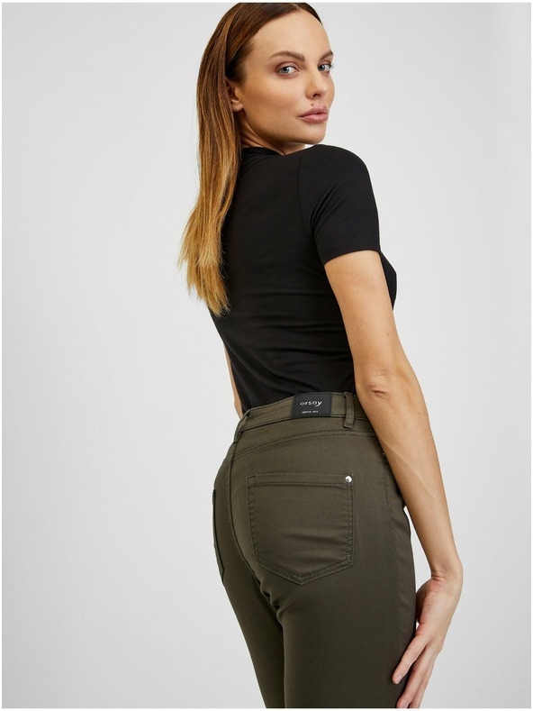 Orsay Khaki dámske nohavice ORSAY