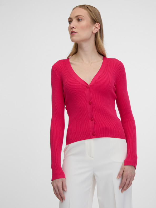 Orsay Tmavo ružový dámsky kardigan ORSAY