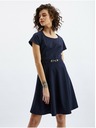 Orsay Tmavomodré dámske šaty s opaskom ORSAY