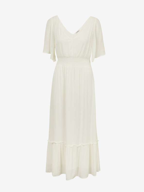 Orsay Krémové dámske maxi šaty ORSAY