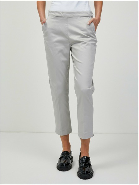 Orsay Svetlosivé skrátené nohavice ORSAY