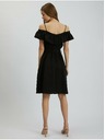 Orsay Čierne dámske šaty s plátnom ORSAY