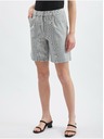 Orsay Svetlošedé dámske kockované šortky ORSAY