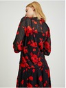 Orsay Červeno-čierna dámska kvetovaná blúzka ORSAY