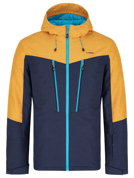 Loap Modro-žltá pánska lyžiarska bunda LOAP Lawrence