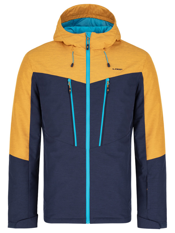 Loap Modro-žltá pánska lyžiarska bunda LOAP Lawrence