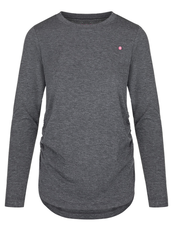 Loap Tmavosivá dámska košeľa LOAP Baxana