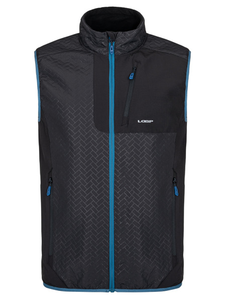 Loap Čierna pánska vesta LOAP Urkel