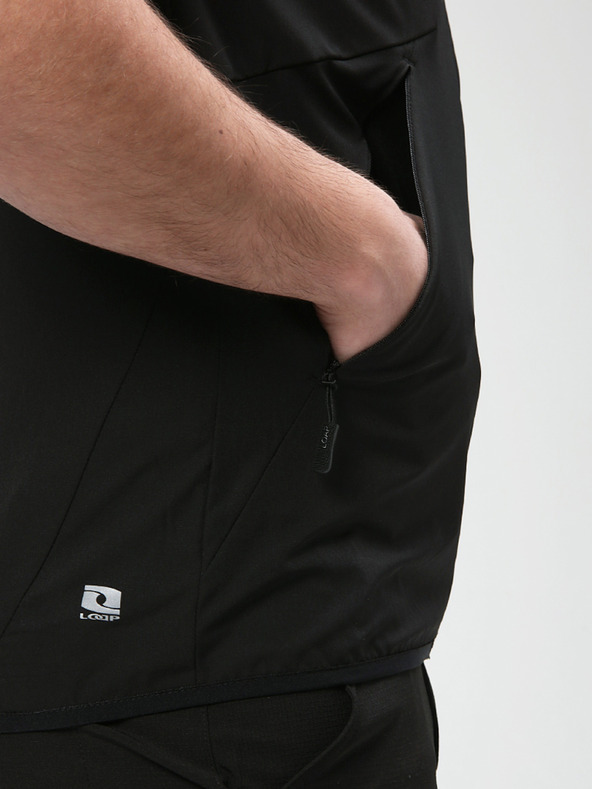 Loap Čierna pánska vesta LOAP Urylon