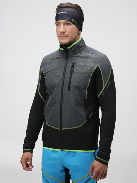 Loap Šedo-čierna pánska bunda LOAP UXNAR