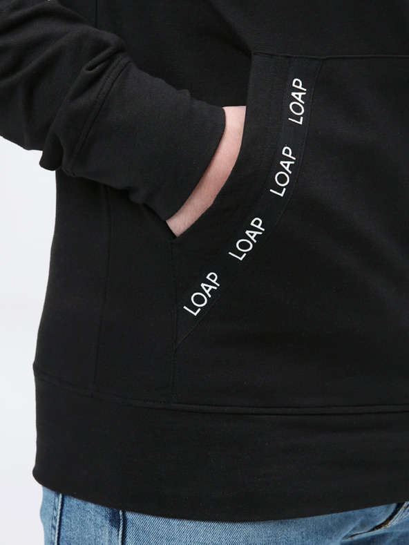 Loap Čierna pánska mikina LOAP EWONUL