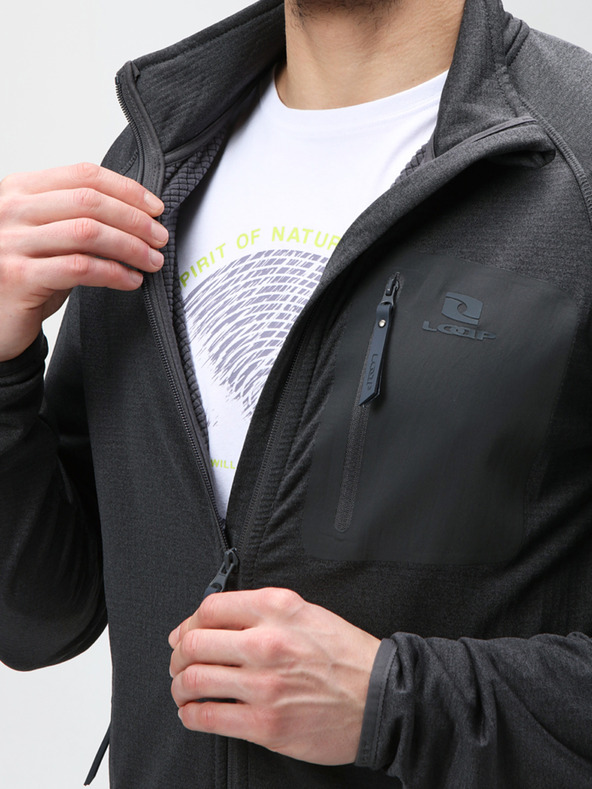 Loap Čierna pánska mikina LOAP MOTOL