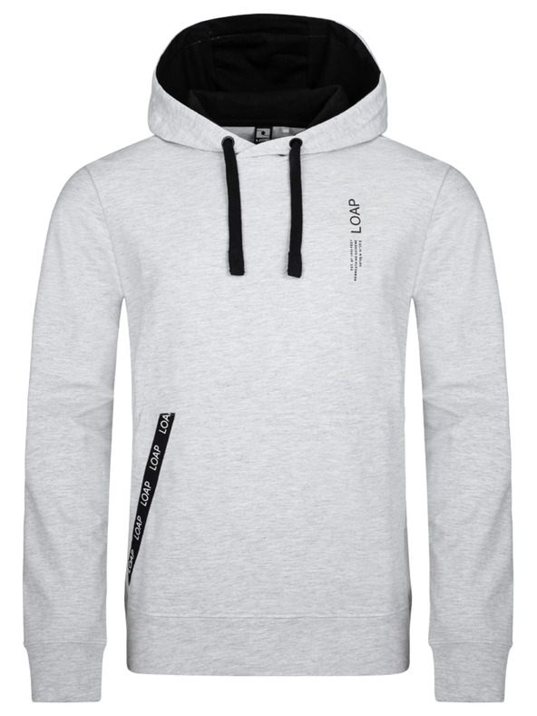 Loap Svetlošedá pánska mikina LOAP EWONUL